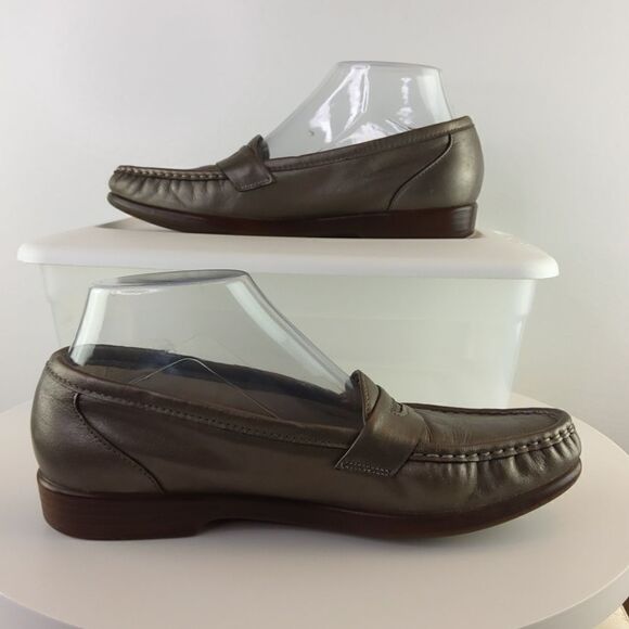 SAS women's Tripad Comfort pewter Penny Loafers - Picture 3 of 17